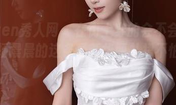 Xiuren秀人网 – 在街上穿的会不会太抢眼？杨晨晨的这条最新华丽礼裙不怕被关注吗？